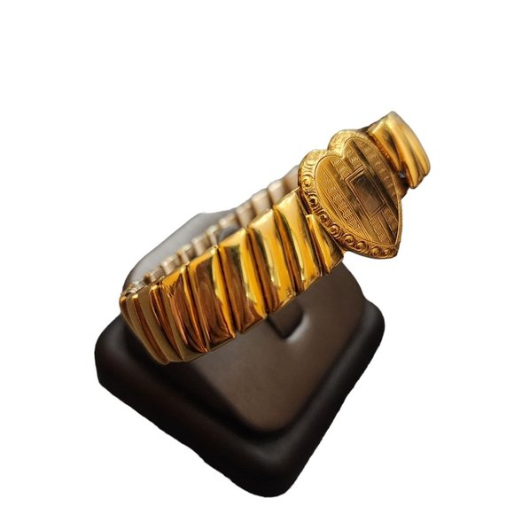 Vintage Lady Fair 1/20th Gold Filled Unique Heart Expansion Bracelet (A4053) - Picture 4 of 6